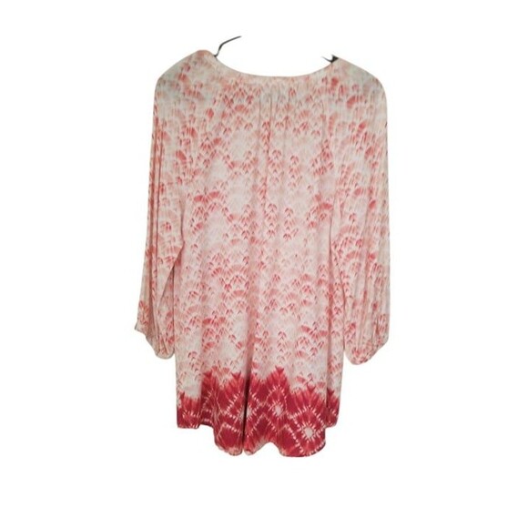 Sonoma Women’s Blouse - Orange Wash (Size Medium) - V-Neck Collar - Picture 3 of 8